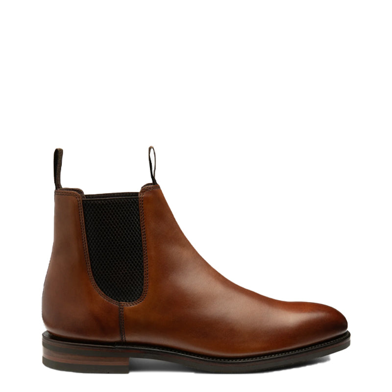 Patent Leather Chelsea Brown Boot For Men