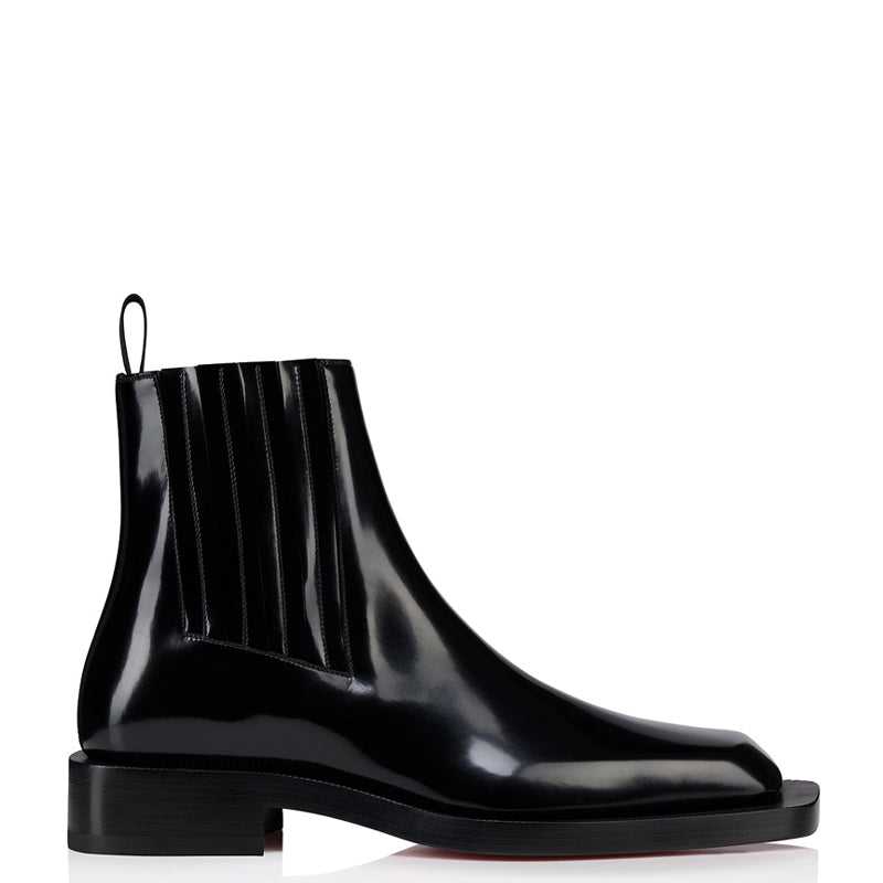 Luxury Patent Shiny Leather Handmade Chelsea Boots