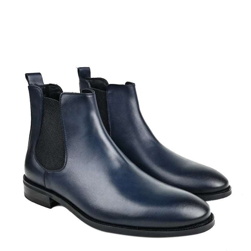 Luxury Polished Leather Stylish Chelsea Boots