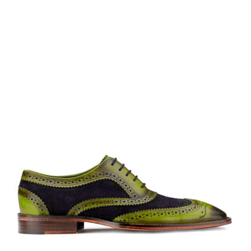 Leather Lace-UP Wingtip Oxford Shoes For Men