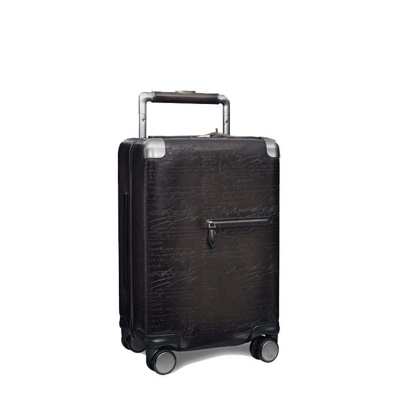 Luxury Eel Leather Green Trolley Case