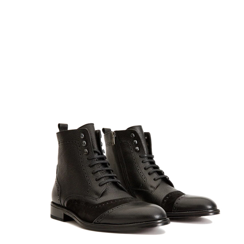 Black Leather Shoes for Men