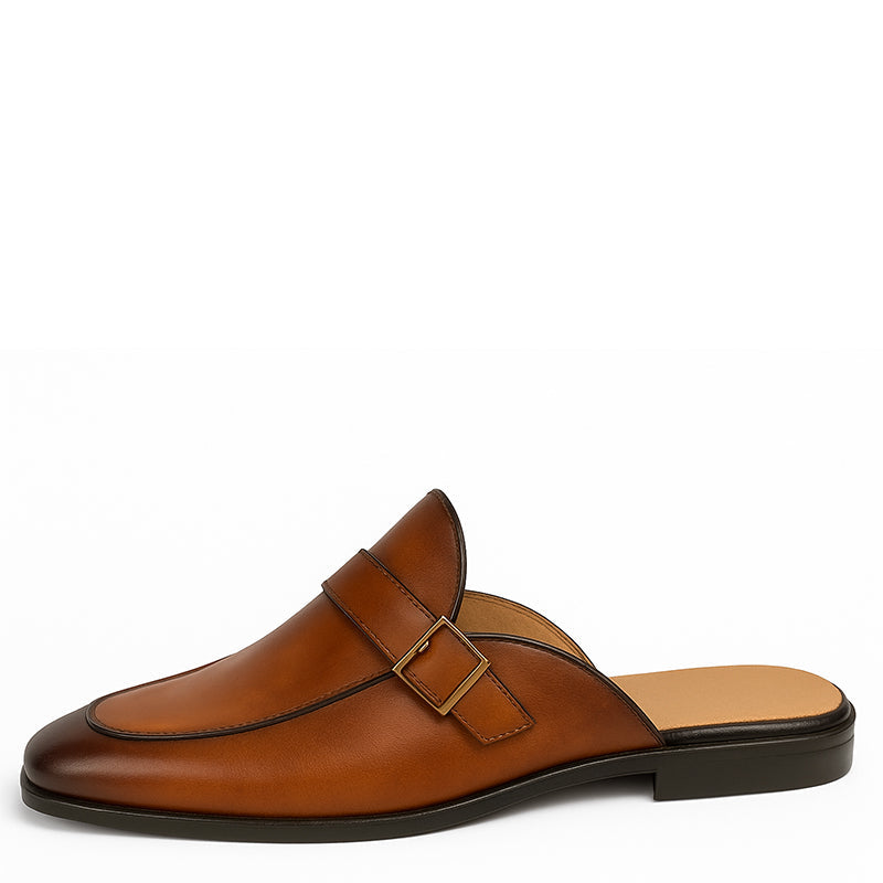 Single Strap Elegant Mule Blue