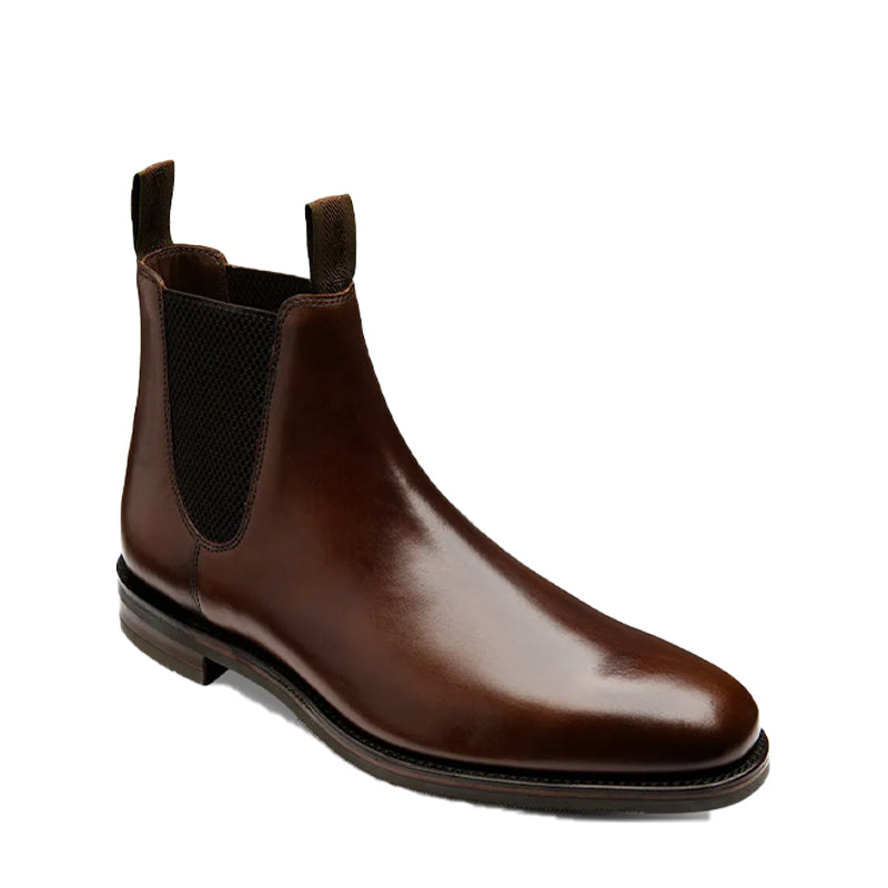 Patent Leather Chelsea Brown Boot For Men