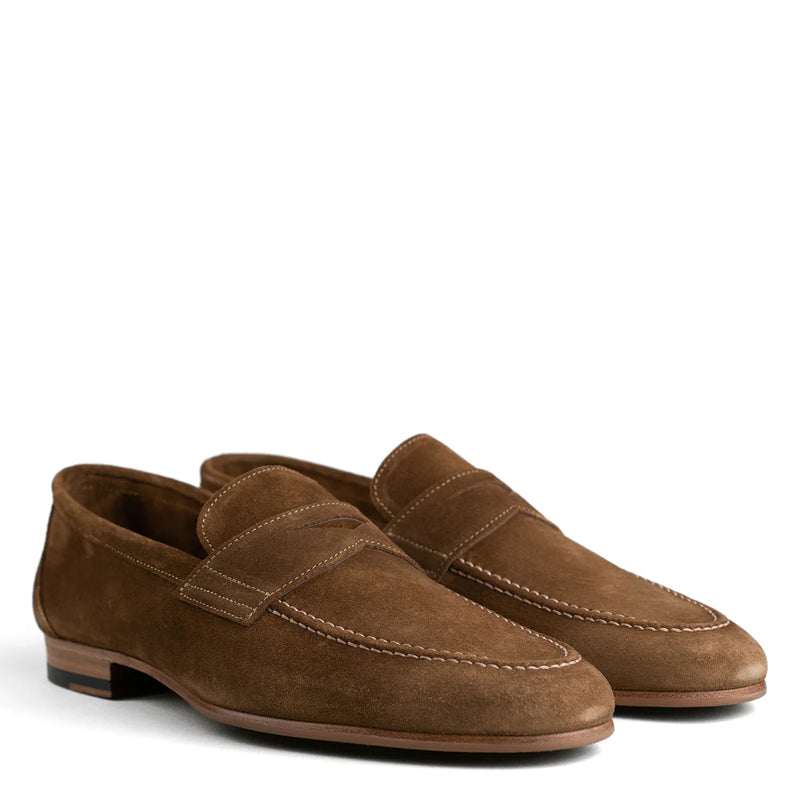 Unlined Penny Loafer Dark Brown