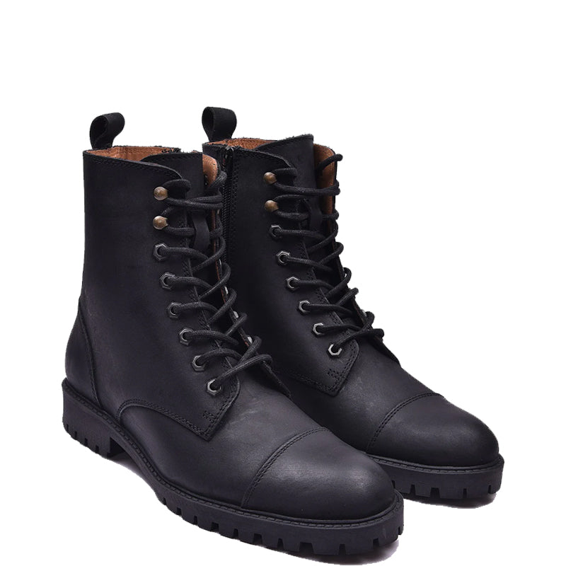 Custom Handmade Leather High Ankle Brown Boot For Men