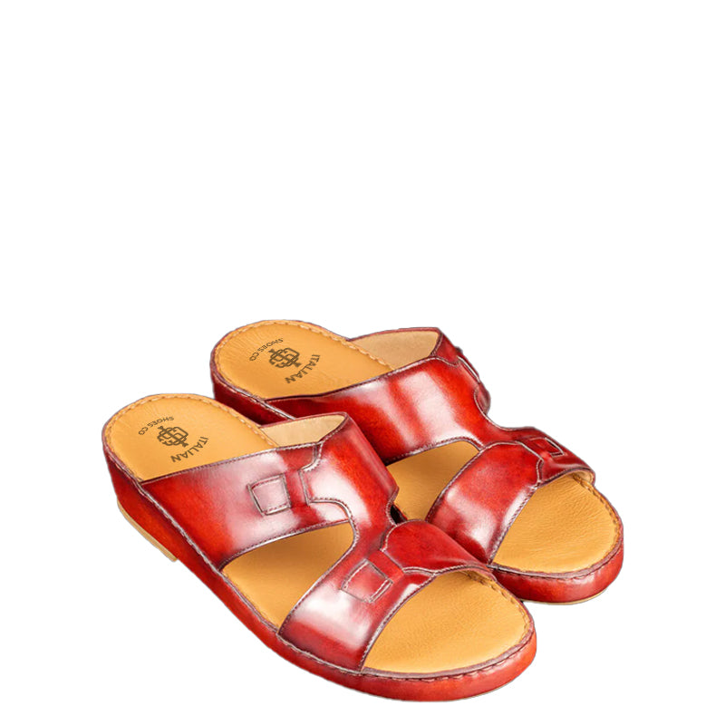Classic Leather Comfort Arabic Red Sandal