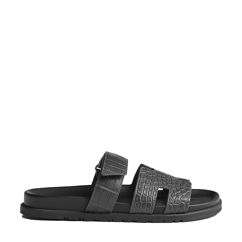 Croco Leather Luxury Sandals