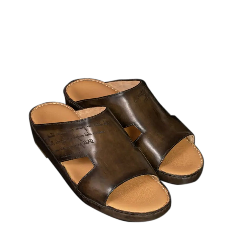 Stylish Fields Open Toe Comfort Arabic Olive Green Sandal