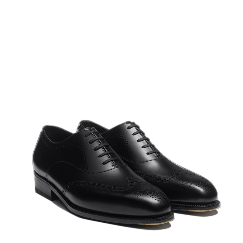 Polished Leather Classic Design Formal Oxford Shoes