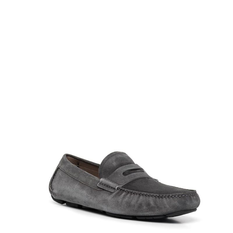 Gray Suede driving Loafers for Men