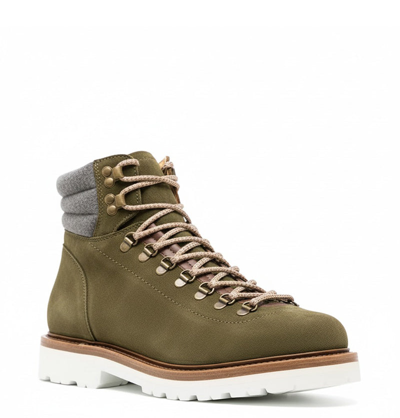 Lace-up suede Ankle Boots