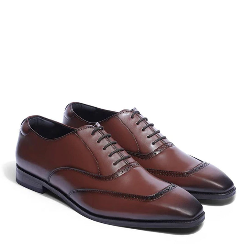 Classic Leather Formal Oxford Brown Shoe For Men