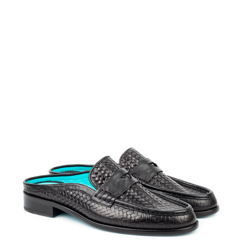 Men Handmade Solid Leather Tan Mule