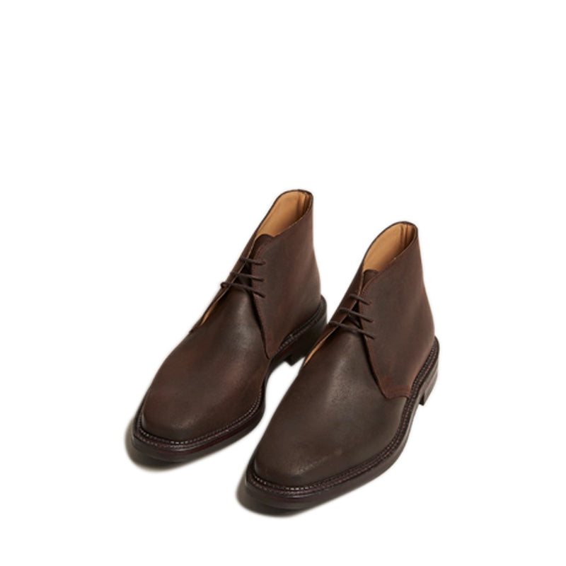 Rough-Out Solid Leather Chukkas Boots
