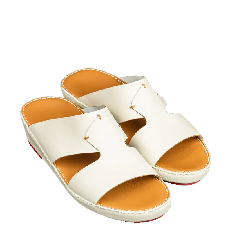 Accented Slip-On Comfort Arabic Blue Sandal