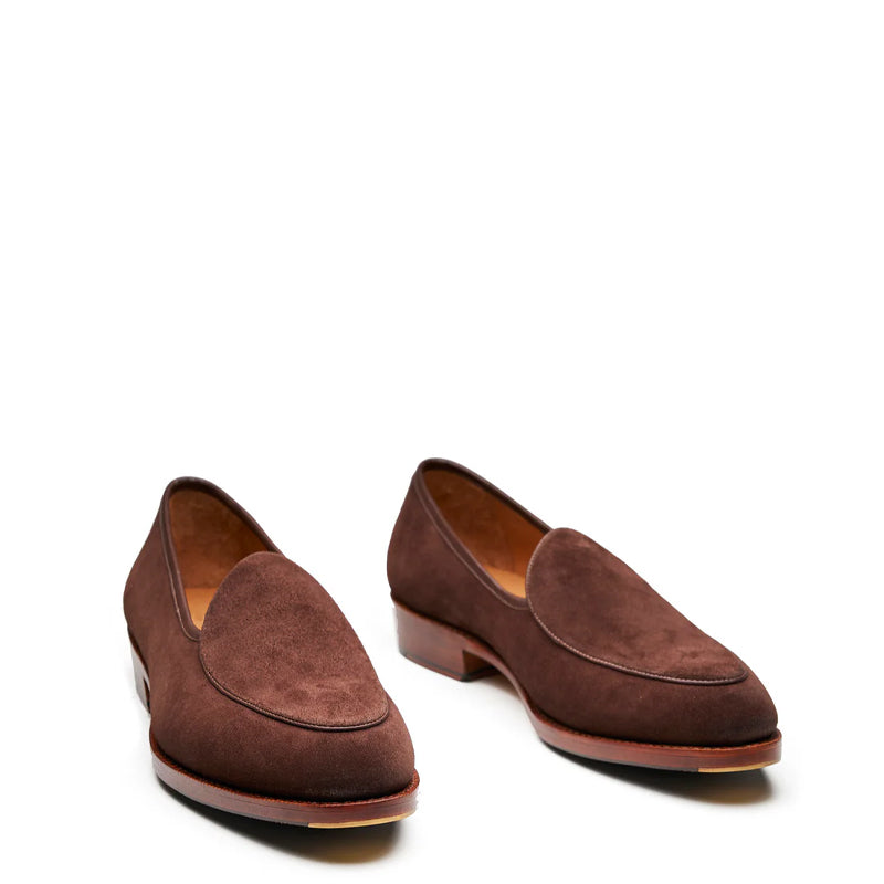 Belgian Loafer Suede Leather - Summer Classis Brown
