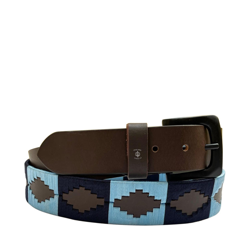 Stile polo Leather Belt Red and Black