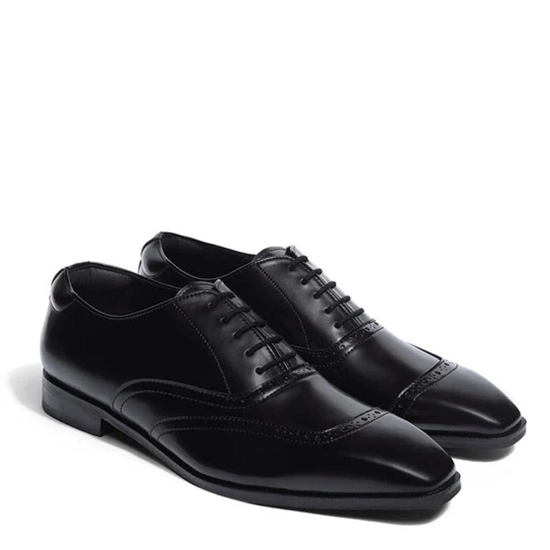 Classic Leather Formal Oxford Black Shoe For Men