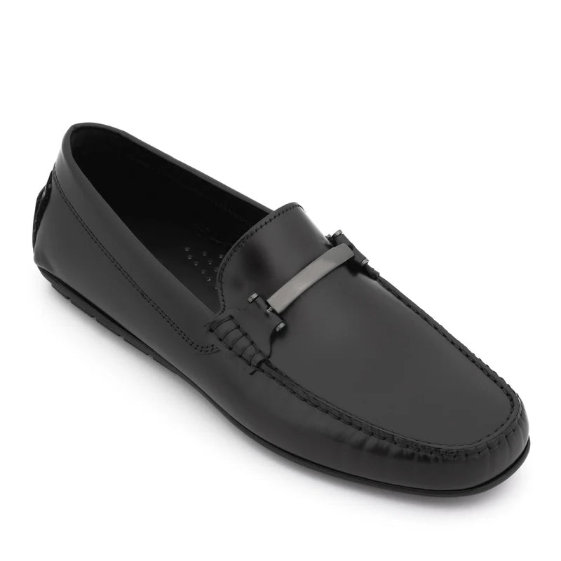 Men Solid Casual Leather Loafers