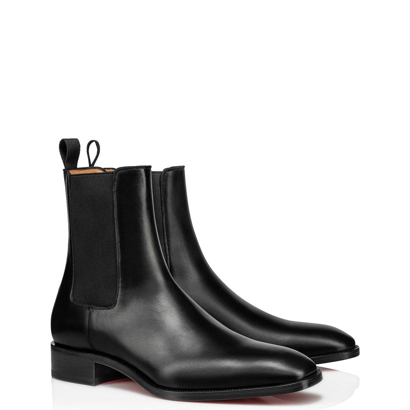 Classic Polished Italian Leather Stylish Chelsea Boots