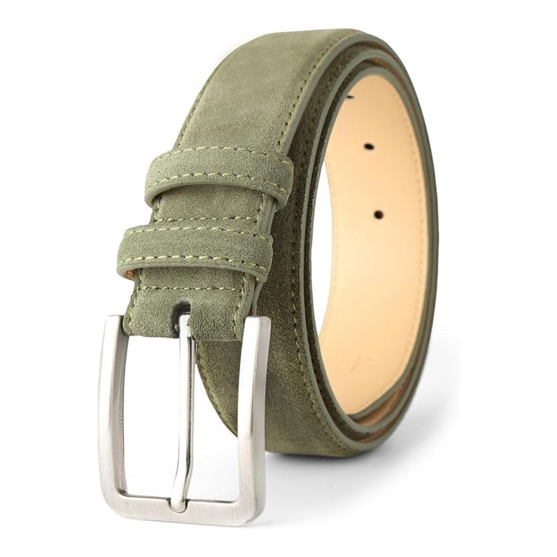 Classic Suede Leather Tan Belt