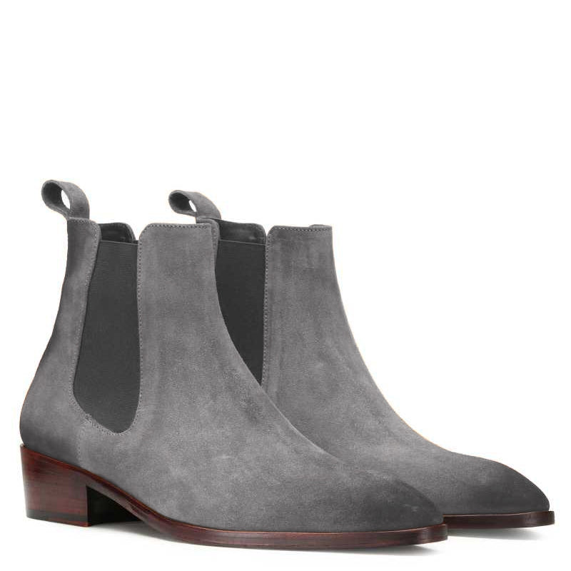 Suede Leather Chelsea Boots