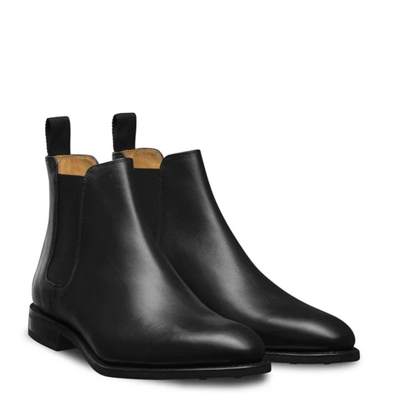 Polished Leather Handmade Luxury Chelsea Boot Tan