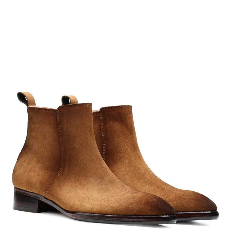 Carbine Luxe Suede Zipper Boot Brown