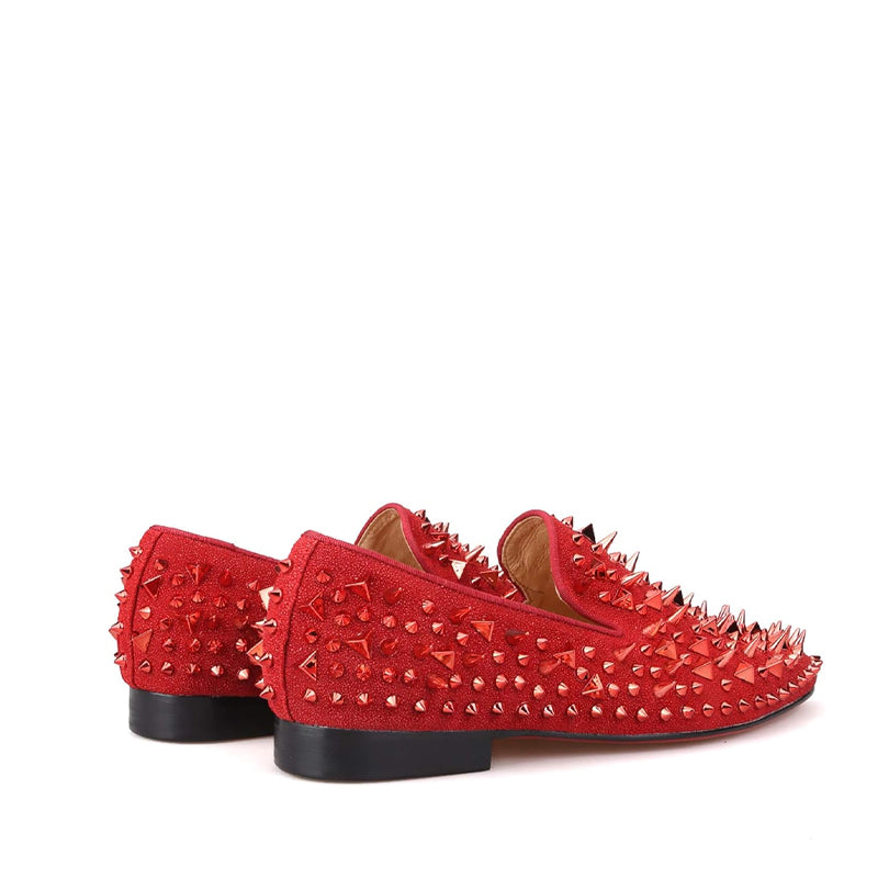 Loafer Rhinestones Rivets Prom