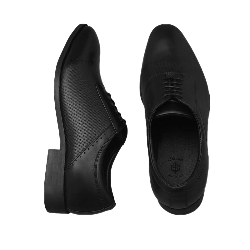 Men Textured Leather Oxford Shoes