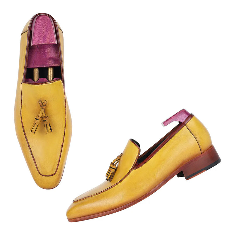 Cognac Canary Tassel Leather Loafer