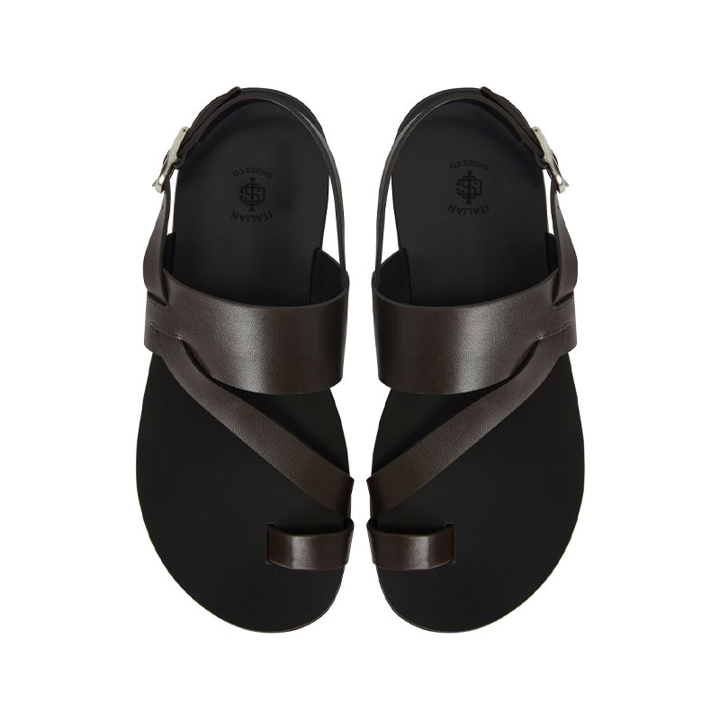 Pure Leather Backstrap Comfort Black Sandal