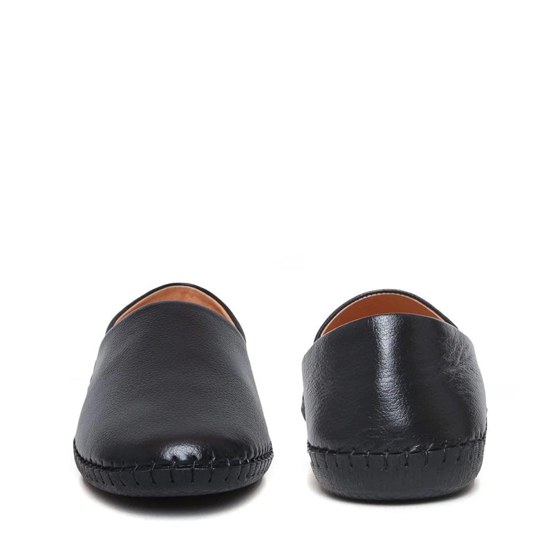 Men Textured Casual Leather Brown Loafer