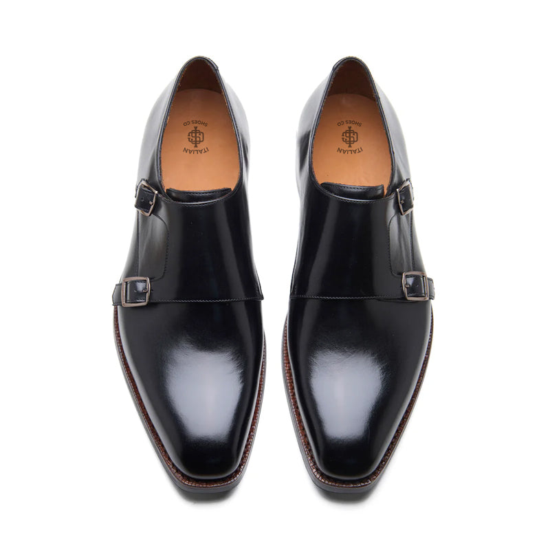 Double Monk Strap - New Age Shoe Black