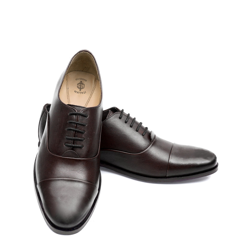 Pure Leather Classic Captoe Oxford Shoe Tan