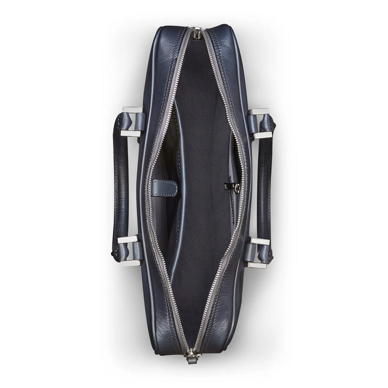 Men’s Premium Leather Black Luxe Briefcase