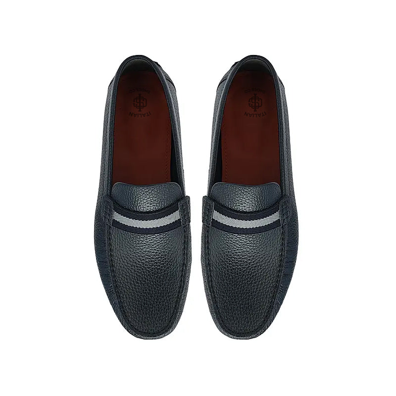 Men Casual Slip-On Leather Driving Loafer