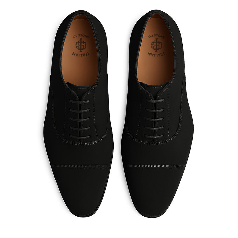 Men's Black Suede Lace Up Formal Shoe