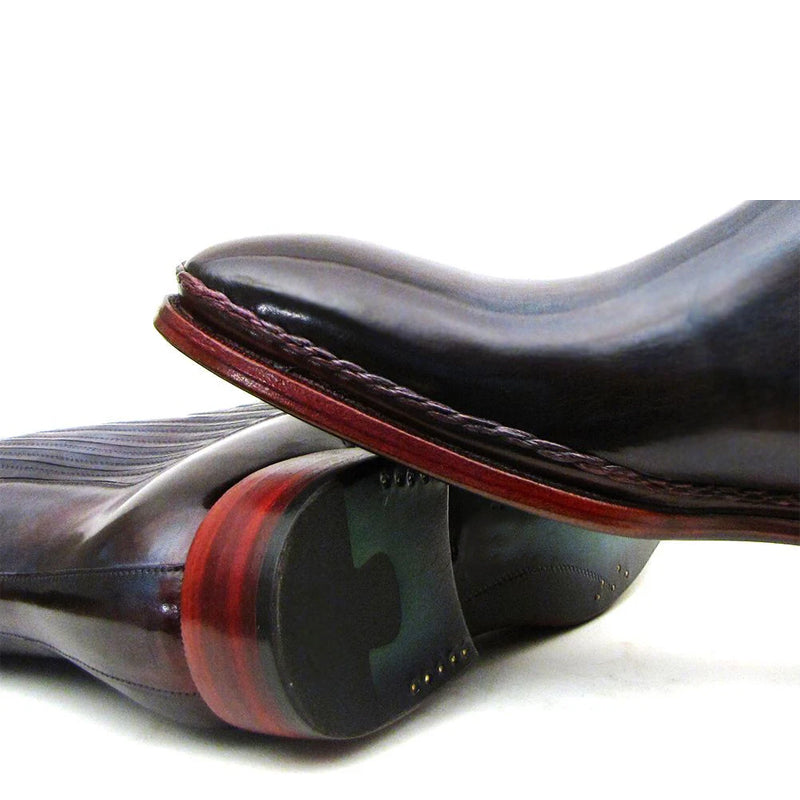 Handmade Plain Toe Chelsea Boots for Men