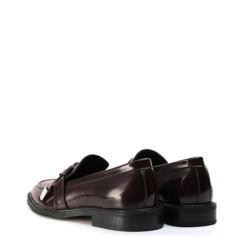 Men Slip-On Polished Leather Formal Black Loafer