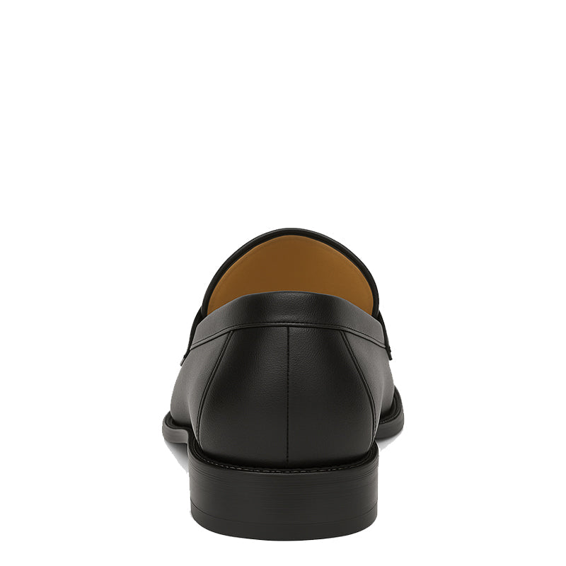 Genuine Suede Spikes Casual Loafer Black