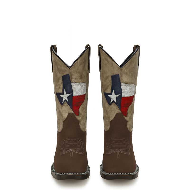 Classic Western Brown Ranger Root Cowboy Boots