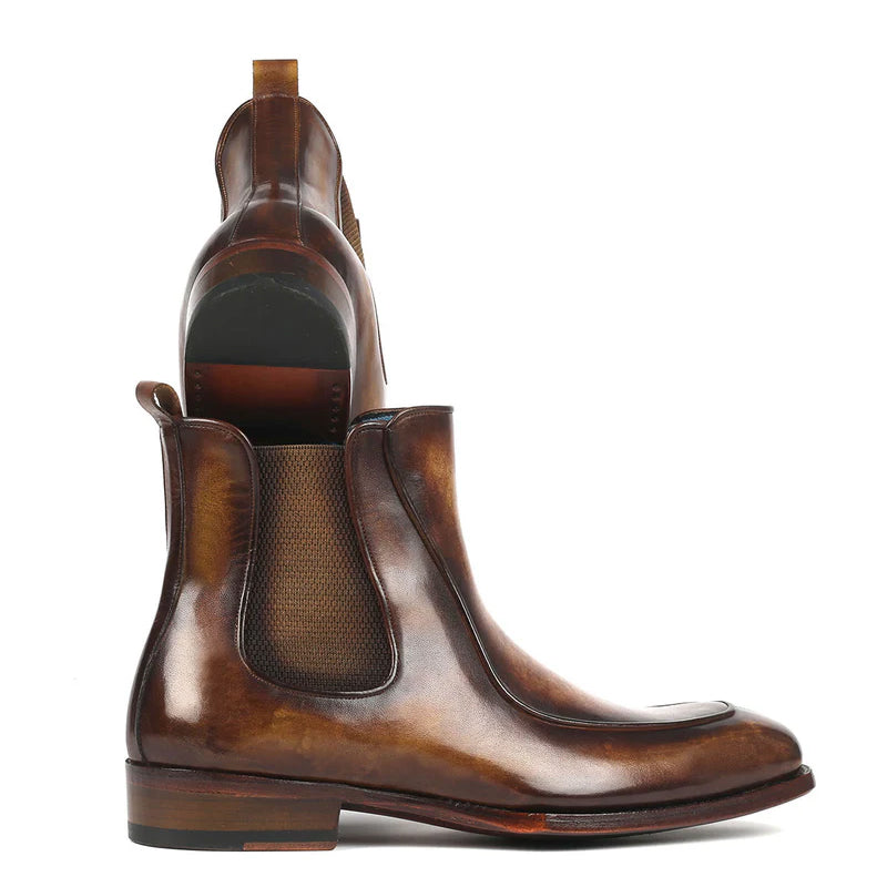 Luxury Pure Leather Handpainted Chelsea Boots