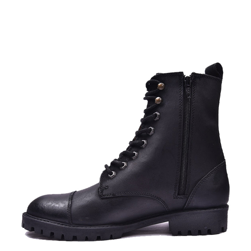 Custom Handmade Leather High Ankle Brown Boot For Men