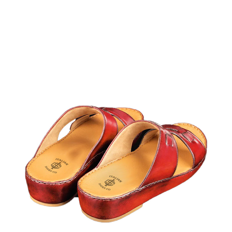 Classic Leather Comfort Arabic Red Sandal