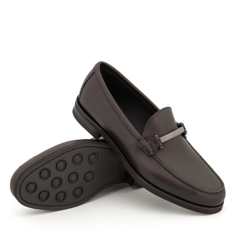 Classy Slip-On Leather Black Loafer