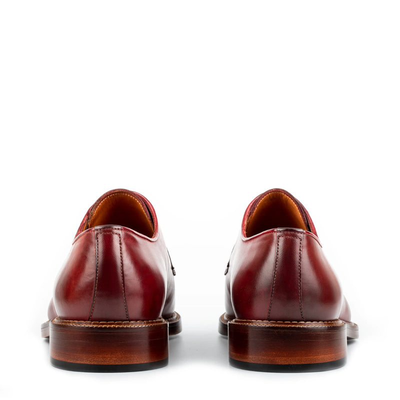 Polished Shiny Leather Formal Derby Shoe Black