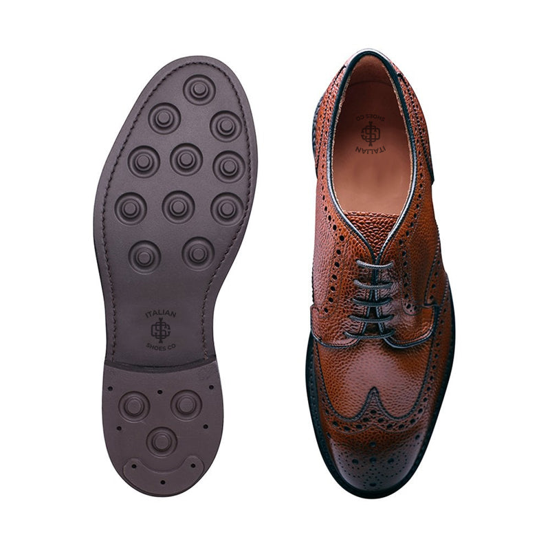 Men Handmade Leather Formal Derby Dark Brown Shoes