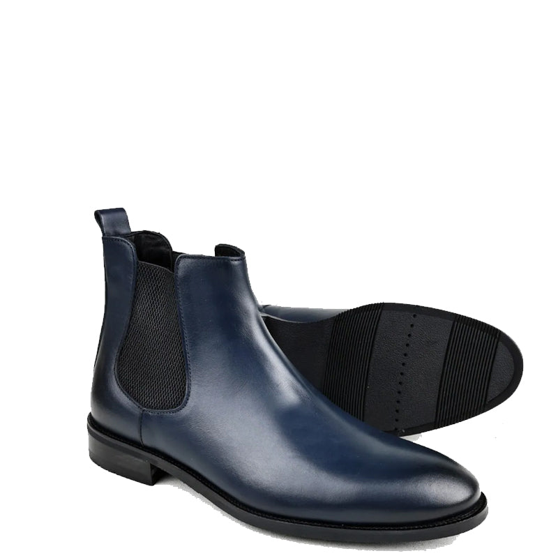 Luxury Polished Leather Stylish Chelsea Boots